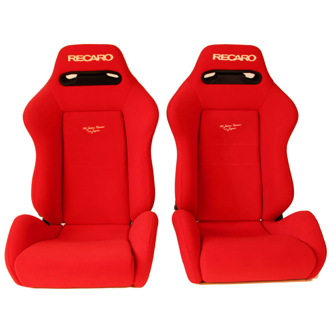 Pair of USED JDM RECARO SR3 Red BUCKET SPORT SEATS RACING AUTO